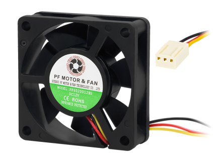 Ventilator za PC 60x20mm 12V s kugličnim ležajem 3-pinski