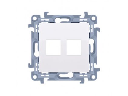 Pokrov utičnice 2x RJ45/RJ12 Simon 10 bijeli
