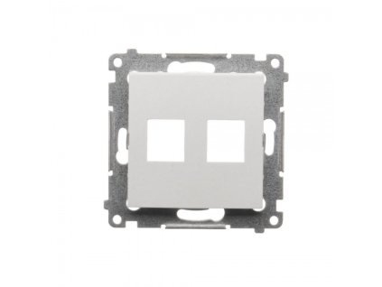 Pokrov za utičnicu 2x RJ45/RJ12 Simon 54 premium bijeli