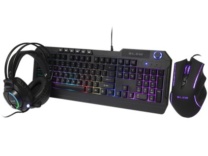 Gaming set tipkovnica miš slušalice - pozadinsko osvjetljenje CYBERGOD