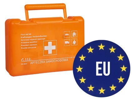 Automobilski pribor za prvu pomoć s kutijom Din 13164