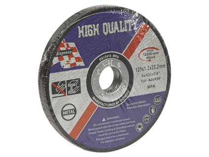 Brúsny kotúč na kov 125x1,2mm 10ks 67-034-