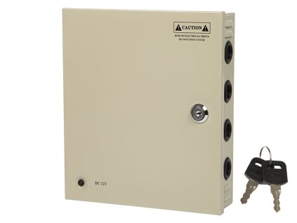 Središnji napajanje za 9 kamera BL-CPS9C/12V10A metalni