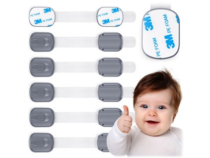 Zaštita za ormariće 798101 6kom, sivo