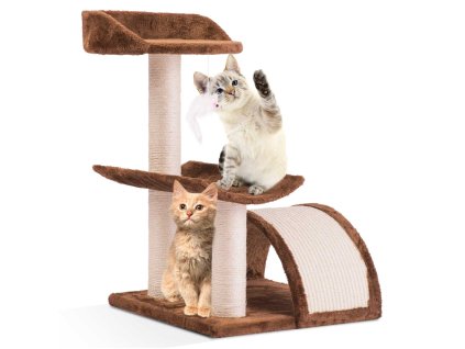 Grebalica za mačke 58 cm DR-254 smeđa Pethaus