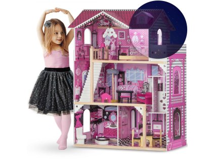 drewniany domek dla lalek duz 26381