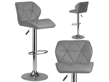 Barska stolica s naslonom Castel grey