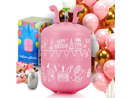 Helijeva boca 0,20 m3 s balonima i vrpcom Ricokids