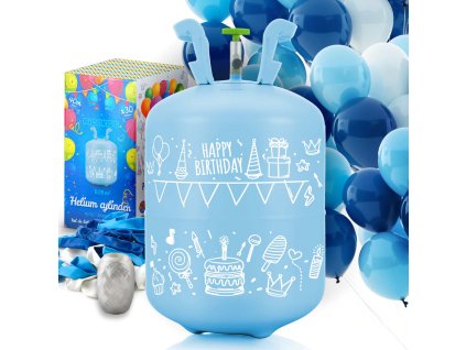 Boca s helijem 0,20 m3 s balonima i vrpcom Ricokids