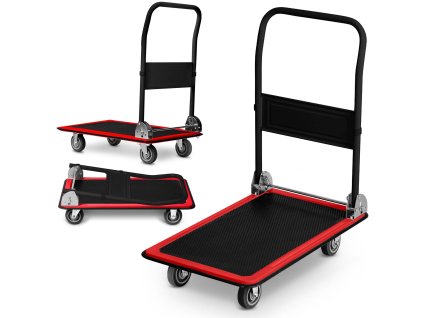 Platformska kolica HM-505 crno-crvena