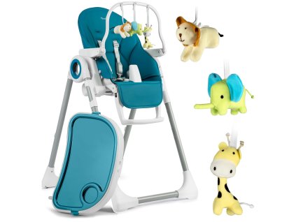 Dječja stolica za hranjenje Belo plava + prečka