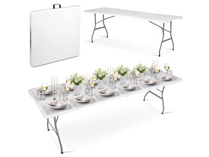 Sklopivi vrtni stol 244 cm Plonos bijeli