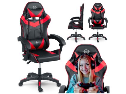 Gaming stolica Sofotel Draknor crno-crvena