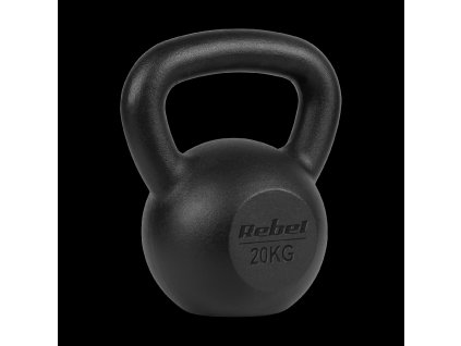 Lijevanoželjezni kettlebell 20 kg, REBEL ACTIVE