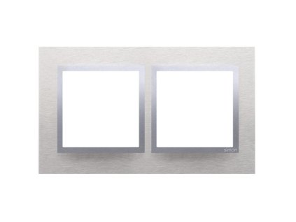 Dvostruki metalni okvir Simon 54 nature inox