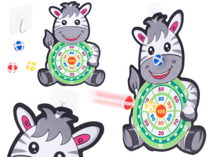 Gra na rzepy dart bezpieczne rzutki tarcza zebra 99285%281%29