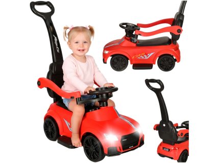 Auto kolica 3 u 1 s zvukom, svjetlima crvena