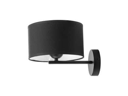 Crna zidna svjetiljka, 60W, moderno izvedba