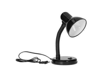 Crna stolna lampa E27 40W čelik/plastika
