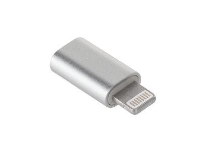 Mikro USB - Lightning adapter srebrna