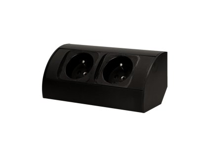 Crna električna utičnica za kuhinju