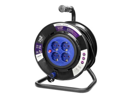 Kabelska rola 25m 4x utičnica Schuko 3x1.5mm