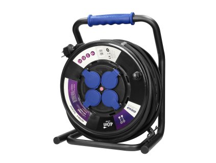 Produžni kabel na bubnju 40m, 4 utičnice, IP44
