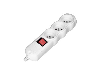 Produžni kabel s prekidačem, bijeli