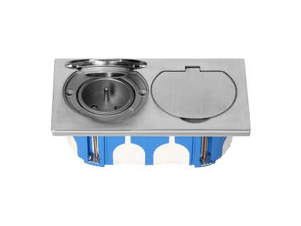 Dvostruka nehrđajuća el. utičnica IP55 vanjska