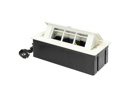 Bijela ugradbena ploča za modularne utičnice