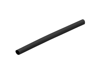 Crna skupljajuća bužirka 10 mm, 1 m