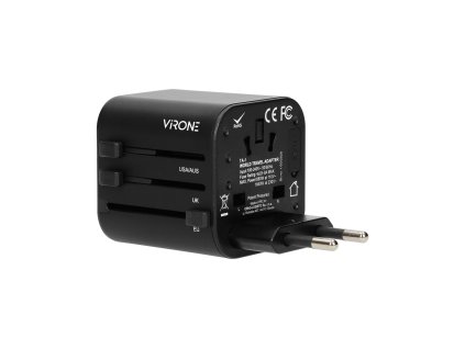 Putni adapter za 200+ zemalja, 8 A, 100-240 V