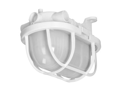 Ovalna svjetiljka 40W E27 IP44 IK10 bijela