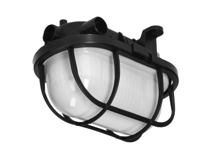 Crna vanjska svjetiljka OVAL 40W E27 IP44