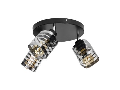 Crna pokretna svjetiljka za zid i strop E27