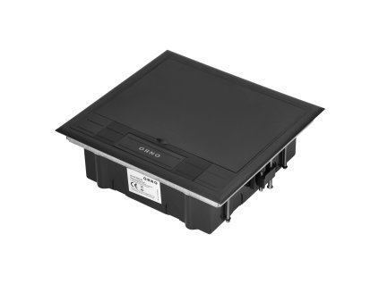 Podna utičnica 6x45mm plast crna