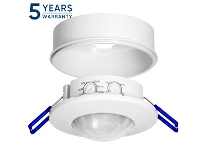 PIR senzor pokreta 360°, IP20, 1200W, maks. domet 8m, bijeli