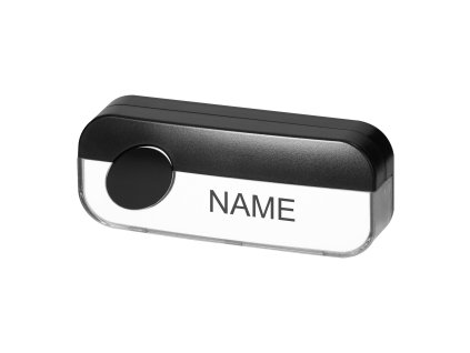 Žičano dugme zvona, crno