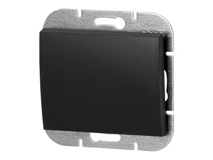 Ugradbeni gumb zvona Onyx, 10A, 250V, WP-6/7O, crna