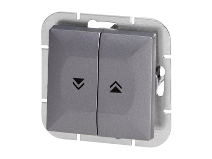 Ugradbena sklopka za rolete Pearl, 10A, 250V, WP-10P, antracit