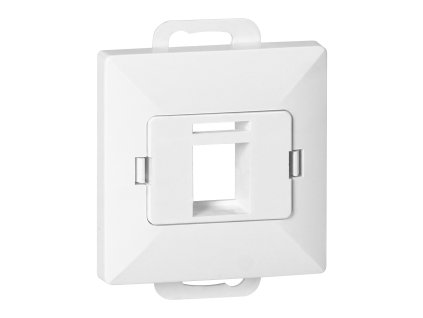 Prednja ploča + Jednostavna utičnica tel-komp. RJ-45 Pearl, PC+ARJ45/P1, bijela