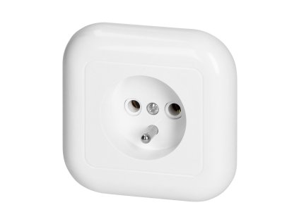 Ugradbena jednostruka utičnica 2P+E, 16A, 250V, VENTILATOR, bijela