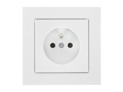 Ugrađena jednostruka utičnica 2P+E Malta 16A, 250V, PT-16M, bijela