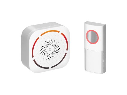 TULO DC, bežični zvono na bateriju, učni sustav, 36 zvukova, 150m, bijeli