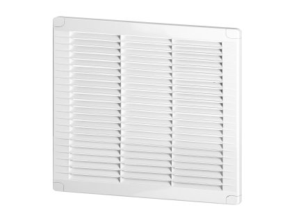 Ventilacijska rešetka s bravom 250x250, bijela