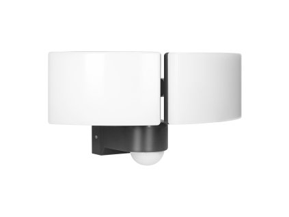 TOS DUO LED 2x20W dvostruki vrtni reflektor s PIR senzorom pokreta, 2x1600lm, IP65, 4000K, PC, siva