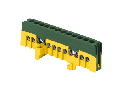 Izolirani razvodni sabirnički sustav PE, 12 vodiča, zelena