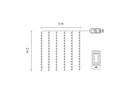 104892 cl4097 lampki druciki 200 led M0