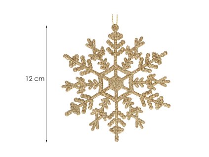 66451 ca0754 ozdoby swiateczne sniezynki 12 cm 3 szt M0