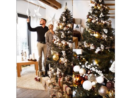 CA1182 BOŽIĆNE KUGLE 12 CM 4 KOM.